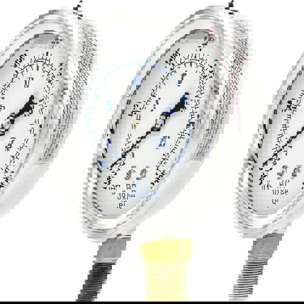 Pressure Gauges; Gauge Type: Industrial Pressure Gauges ; Scale Type: Dual ; Accuracy (%): 2-1-2% ; Dial Type: Analog ; Thread Type: 1/4